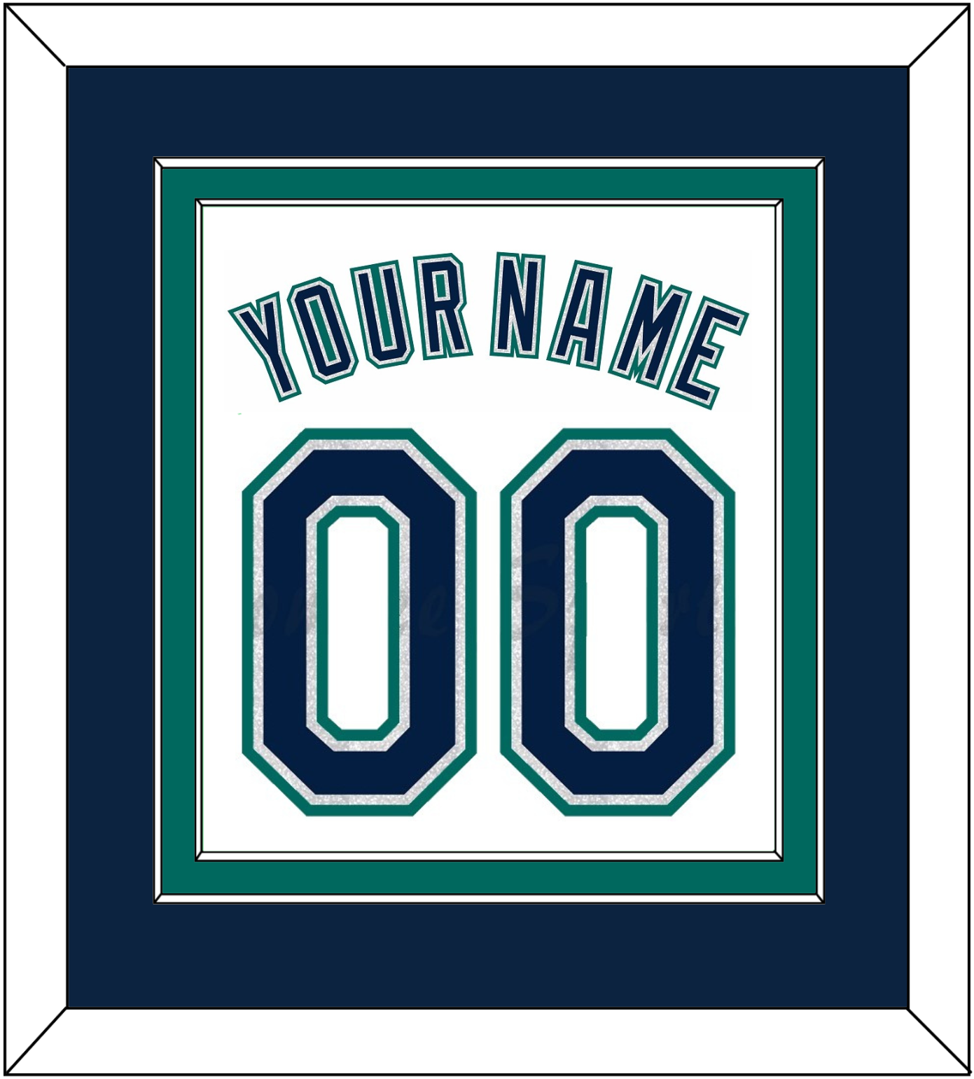 Seattle Name & Number - Home White - Signature Tier 3