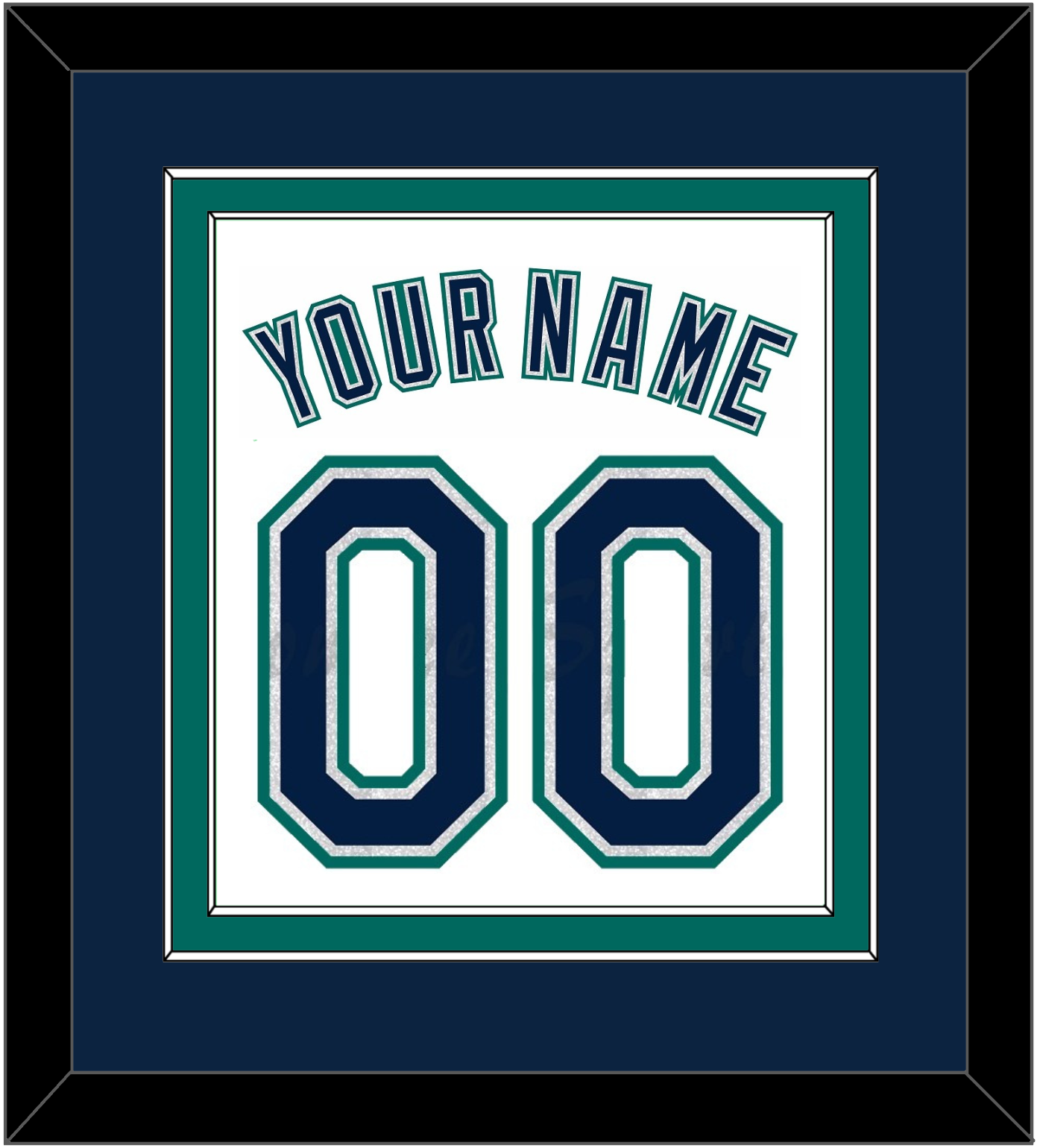 Seattle Name & Number - Home White - Signature Tier 3