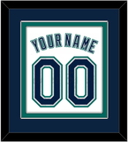 Seattle Name & Number - Home White - Double Mat 3