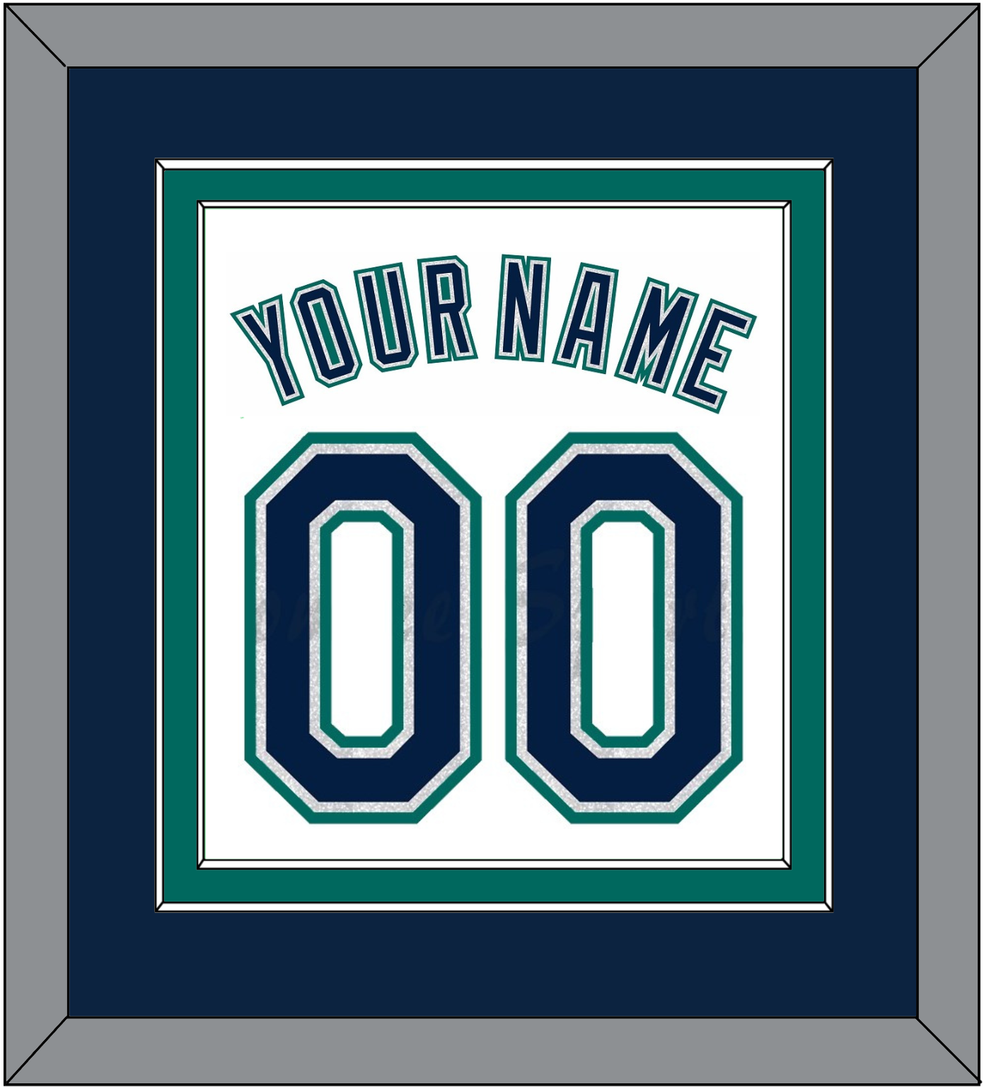 Seattle Name & Number - Home White - Signature Tier 3