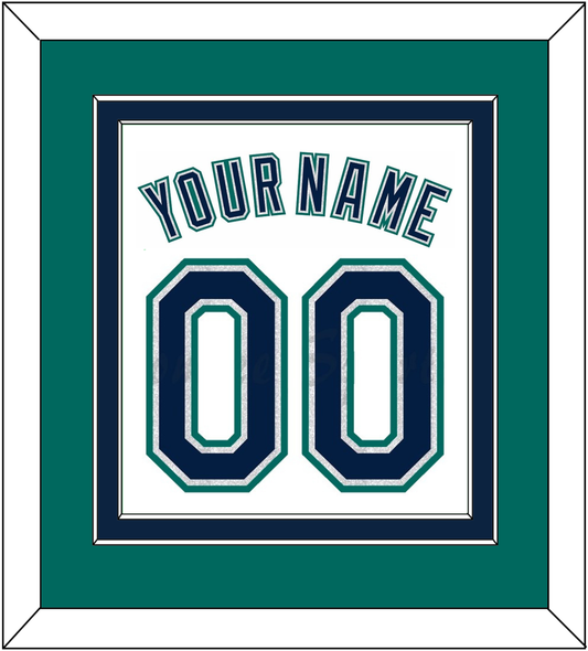 Seattle Name & Number - Home White - Signature Tier 4