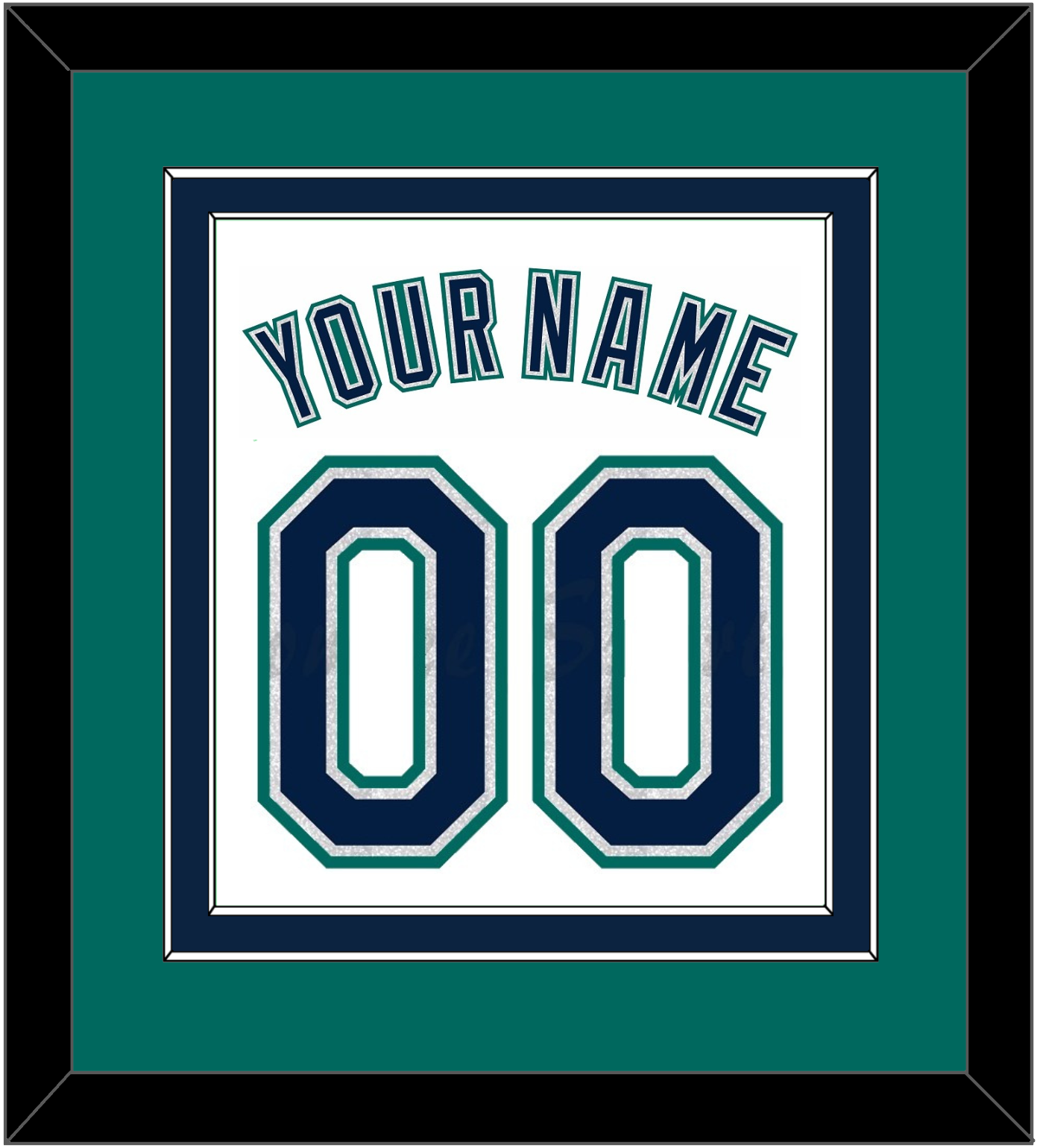 Seattle Name & Number - Home White - Signature Tier 4