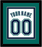 Seattle Name & Number - Home White - Double Mat 4