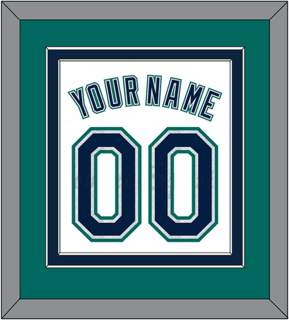 Seattle Name & Number - Home White - Signature Tier 4