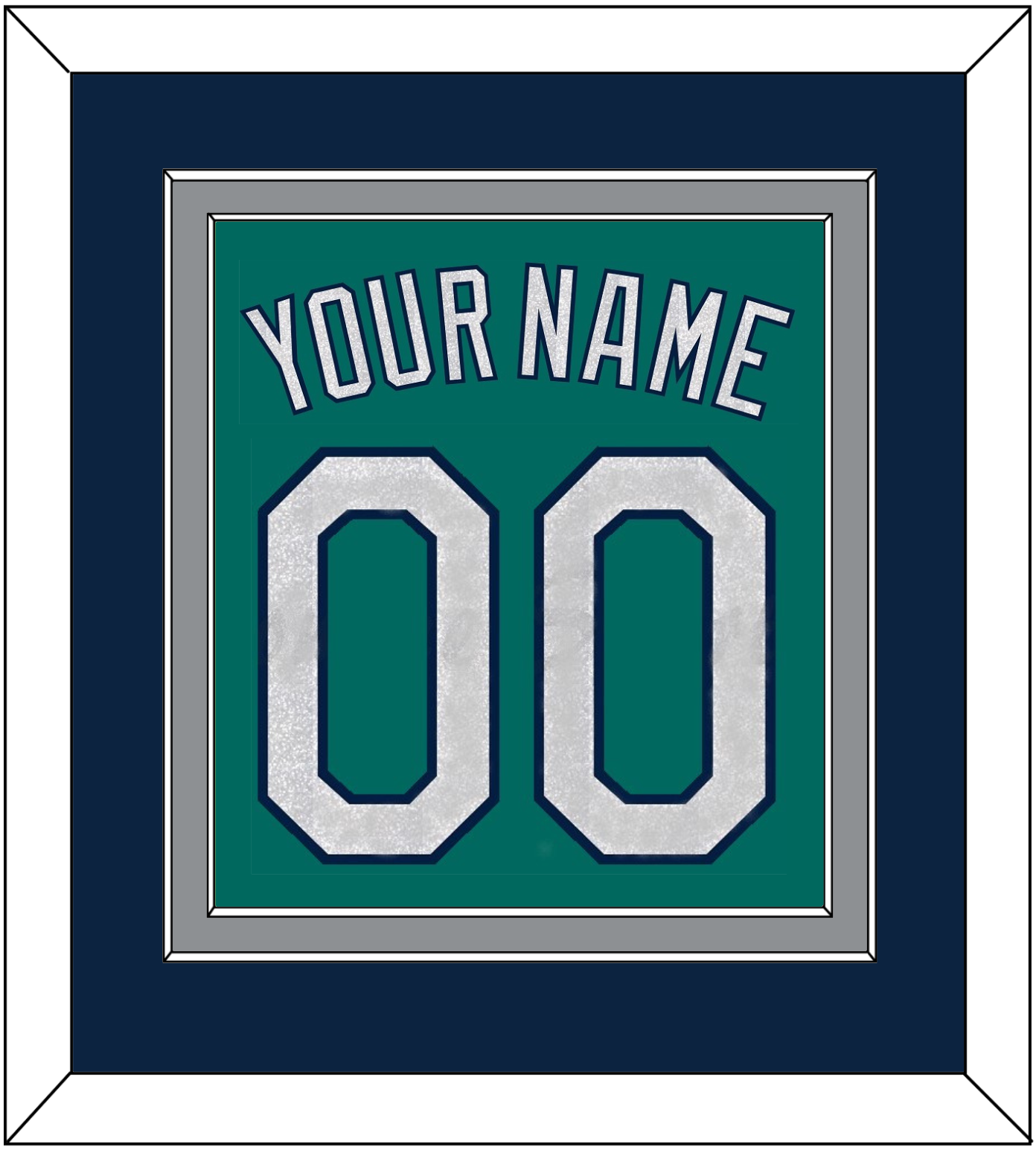 Seattle Name & Number - Alternate Home Green - Signature Tier 2