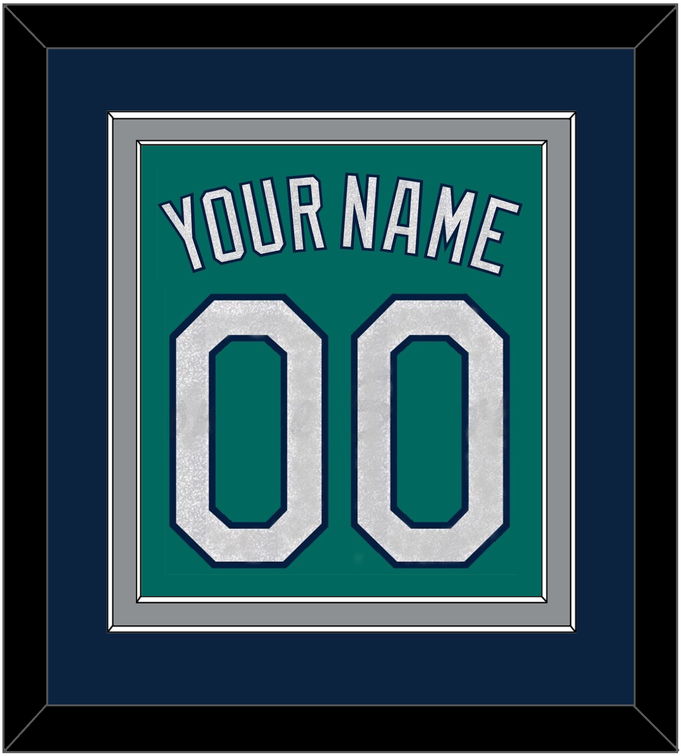 Seattle Name & Number - Alternate Home Green - Signature Tier 2