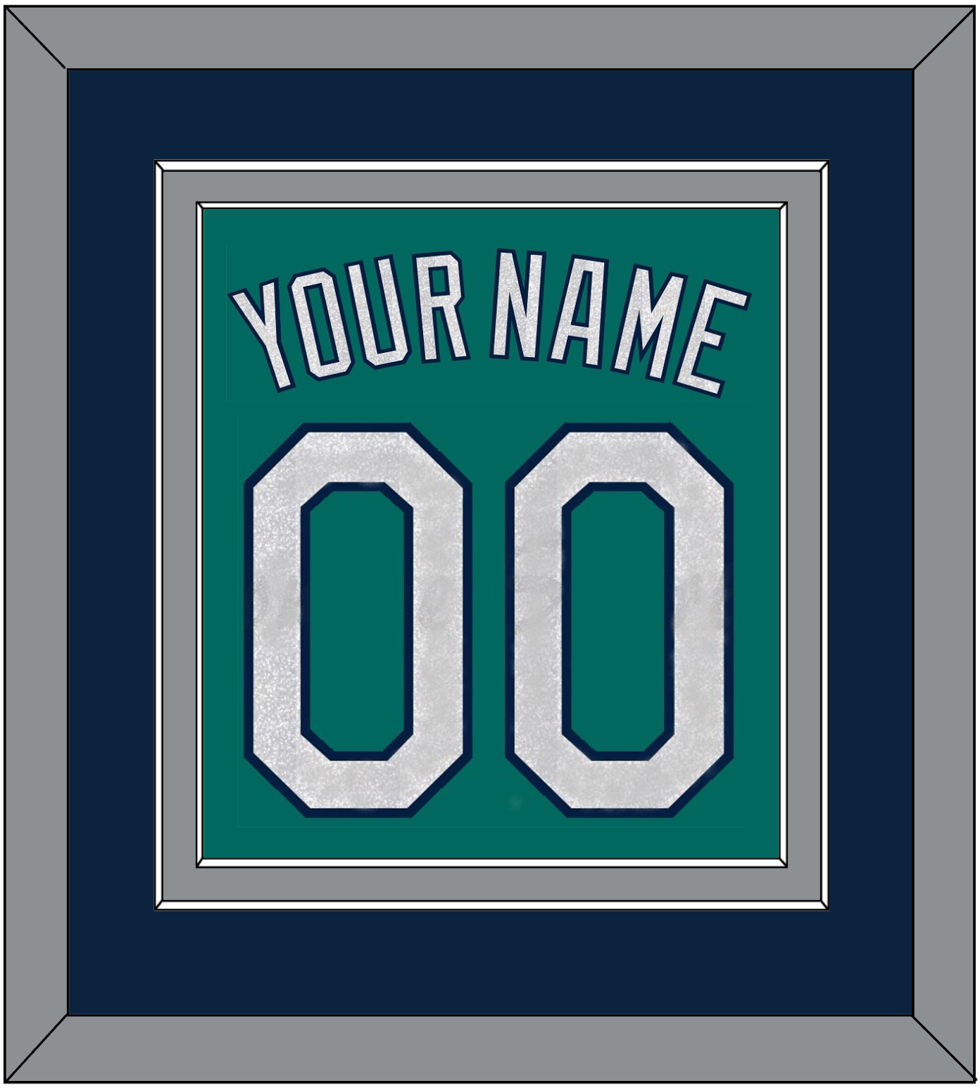 Seattle Name & Number - Alternate Home Green - Signature Tier 2