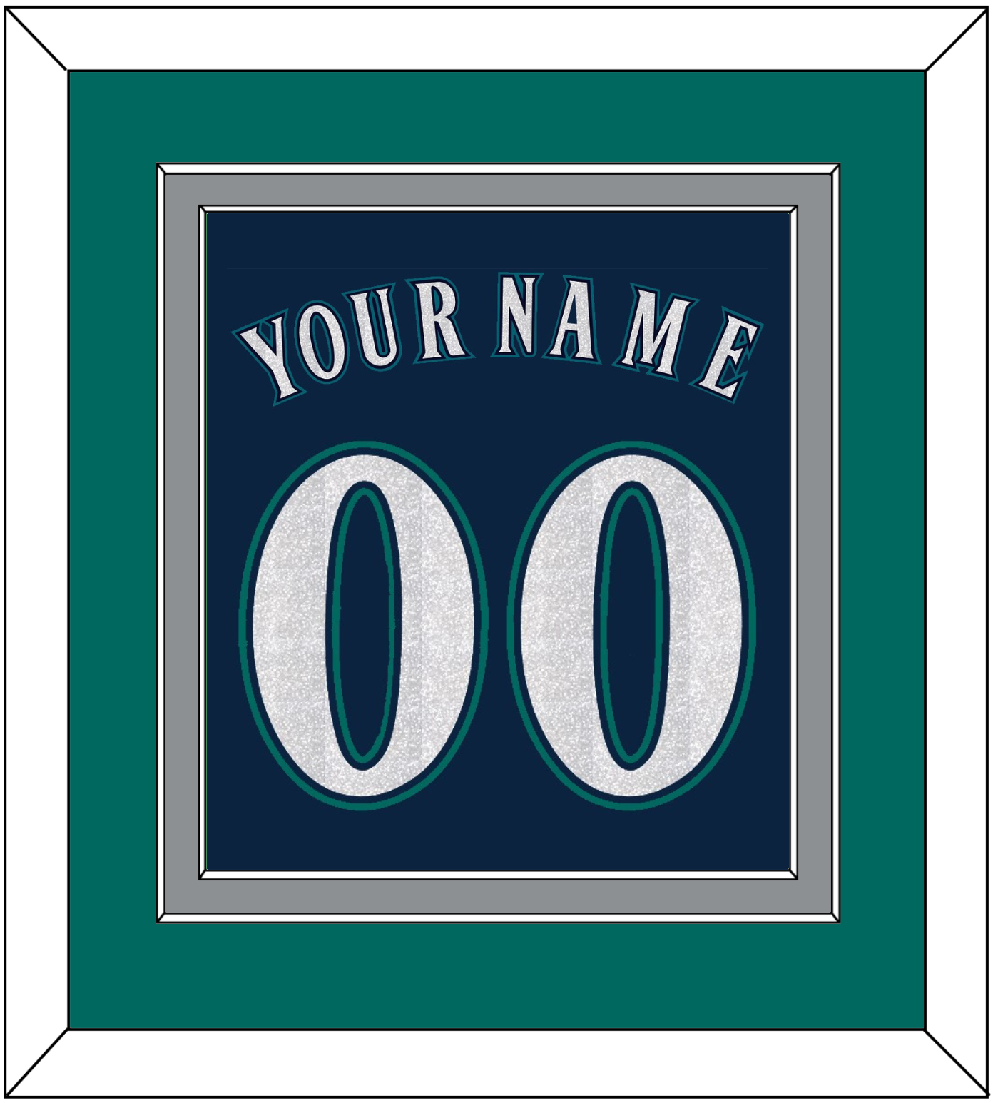Seattle Name & Number - Alternate Road Navy - Signature Tier 2