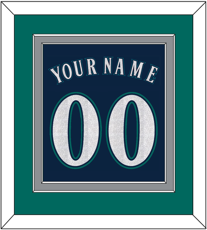 Seattle Name & Number - Alternate Road Navy - Signature Tier 2