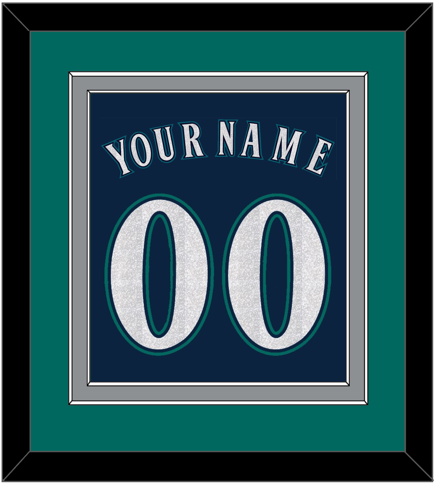 Seattle Name & Number - Alternate Road Navy - Signature Tier 2