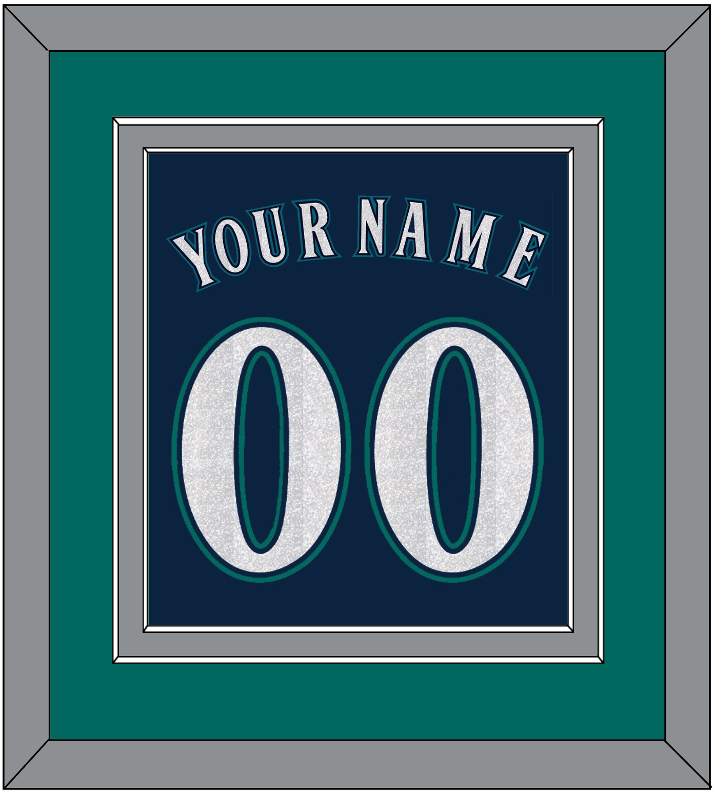 Seattle Name & Number - Alternate Road Navy - Signature Tier 2