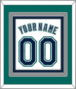 Seattle Name & Number - Home White - Triple Mat 3