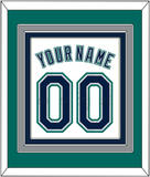 Seattle Name & Number - Home White - Triple Mat 3