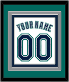 Seattle Name & Number - Home White - Triple Mat 3