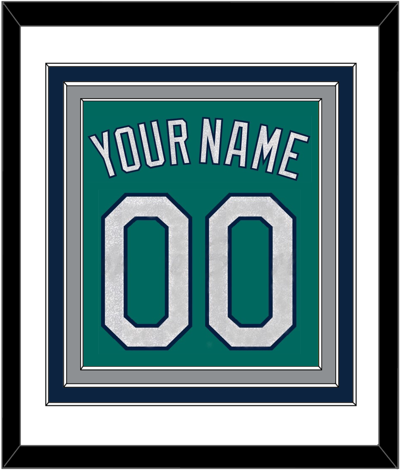 Seattle Name & Number - Alternate Home Green - Premier Tier 1