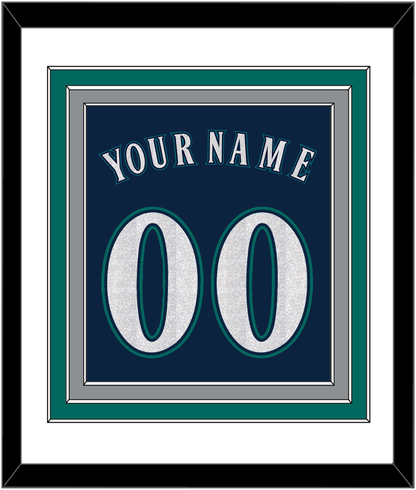 Seattle Name & Number - Alternate Road Navy - Premier Tier 1