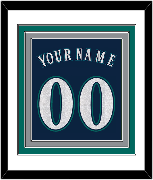 Seattle Name & Number - Alternate Road Navy - Premier Tier 1