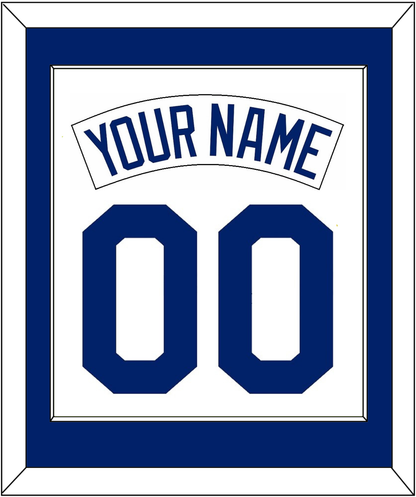 Seattle Nameplate & Number Combined - Home White (1987-1992) - Essential Tier 1