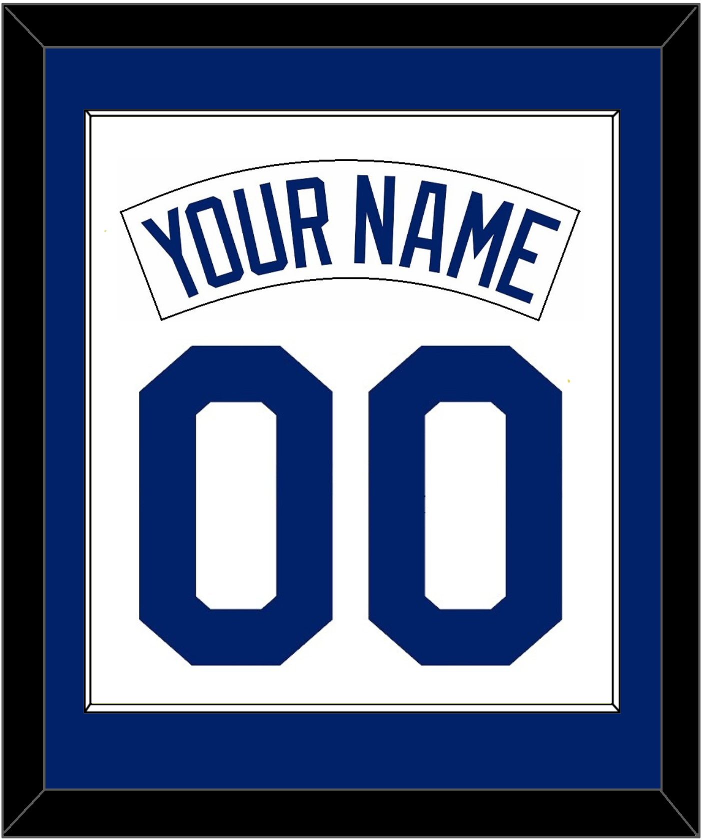 Seattle Nameplate & Number Combined - Home White (1987-1992) - Essential Tier 1