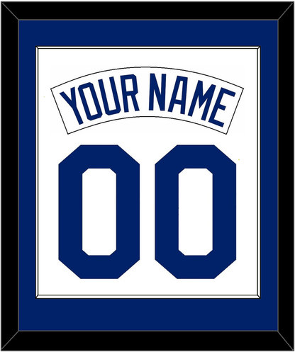 Seattle Nameplate & Number Combined - Home White (1987-1992) - Essential Tier 1