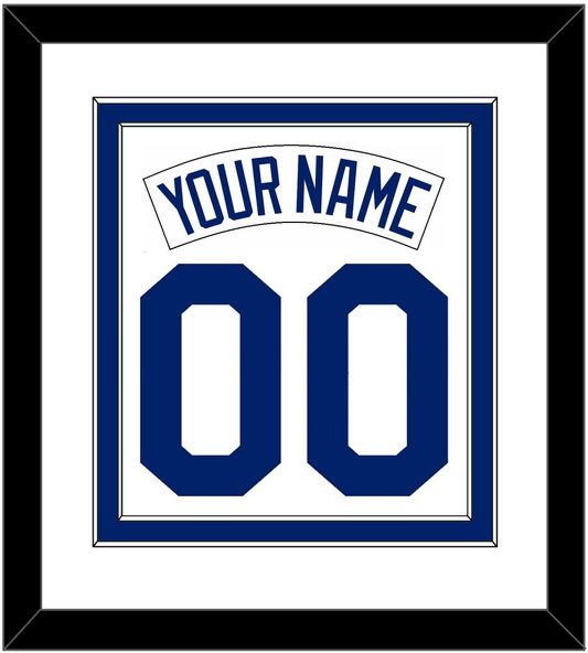 Seattle Nameplate & Number Combined - Home White (1987-1992) - Signature Tier 1