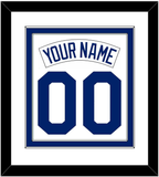 Seattle Nameplate & Number Combined - Home White (1987-1992) - Double Mat 1