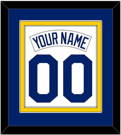 Seattle Nameplate & Number Combined - Home White (1987-1992) - Signature Tier 2