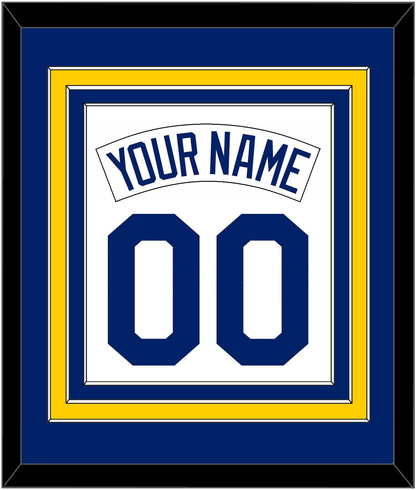 Seattle Nameplate & Number Combined - Home White (1987-1992) - Premier Tier 2