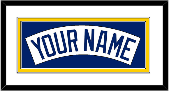 Seattle Nameplate - Home White (1987-1992) - Double Mat 1