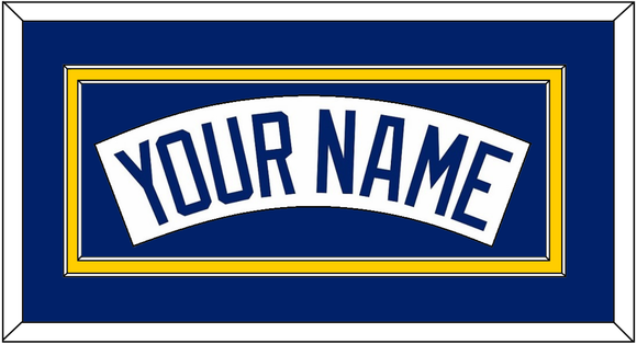 Seattle Nameplate - Home White (1987-1992) - Double Mat 3