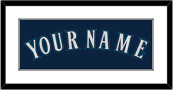 Seattle Name - Alternate Road Navy - Single Mat 1