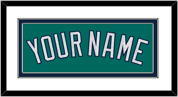 Seattle Name - Alternate Home Green - Double Mat 1