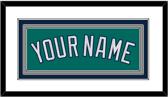 Seattle Name - Alternate Home Green - Triple Mat 1