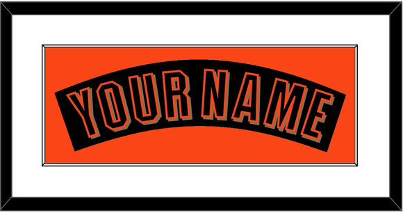 San Francisco Nameplate - Alternate Black (2001-2002) - Single Mat 1