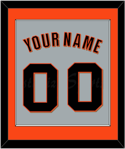 San Francisco Name & Number - Road Gray (2022-2023) - Single Mat 2