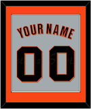 San Francisco Name & Number - Road Gray (2022-2023) - Single Mat 2