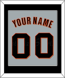 San Francisco Name & Number - Road Gray (2022-2023) - Single Mat 3