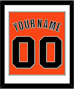 San Francisco Name & Number - Alternate Orange - Single Mat 1