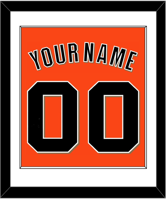 San Francisco Name & Number - Alternate Orange - Single Mat 1