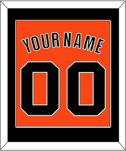 San Francisco Name & Number - Alternate Orange - Single Mat 2