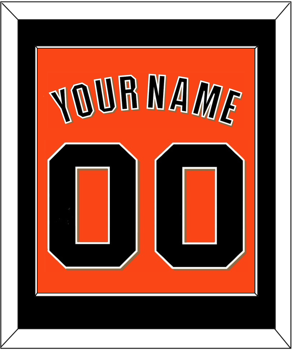 San Francisco Name & Number - Alternate Orange - Single Mat 2