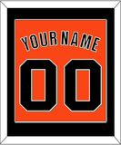 San Francisco Name & Number - Alternate Orange - Single Mat 2