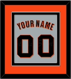 San Francisco Name & Number - Road Gray (2022-2023) - Double Mat 2