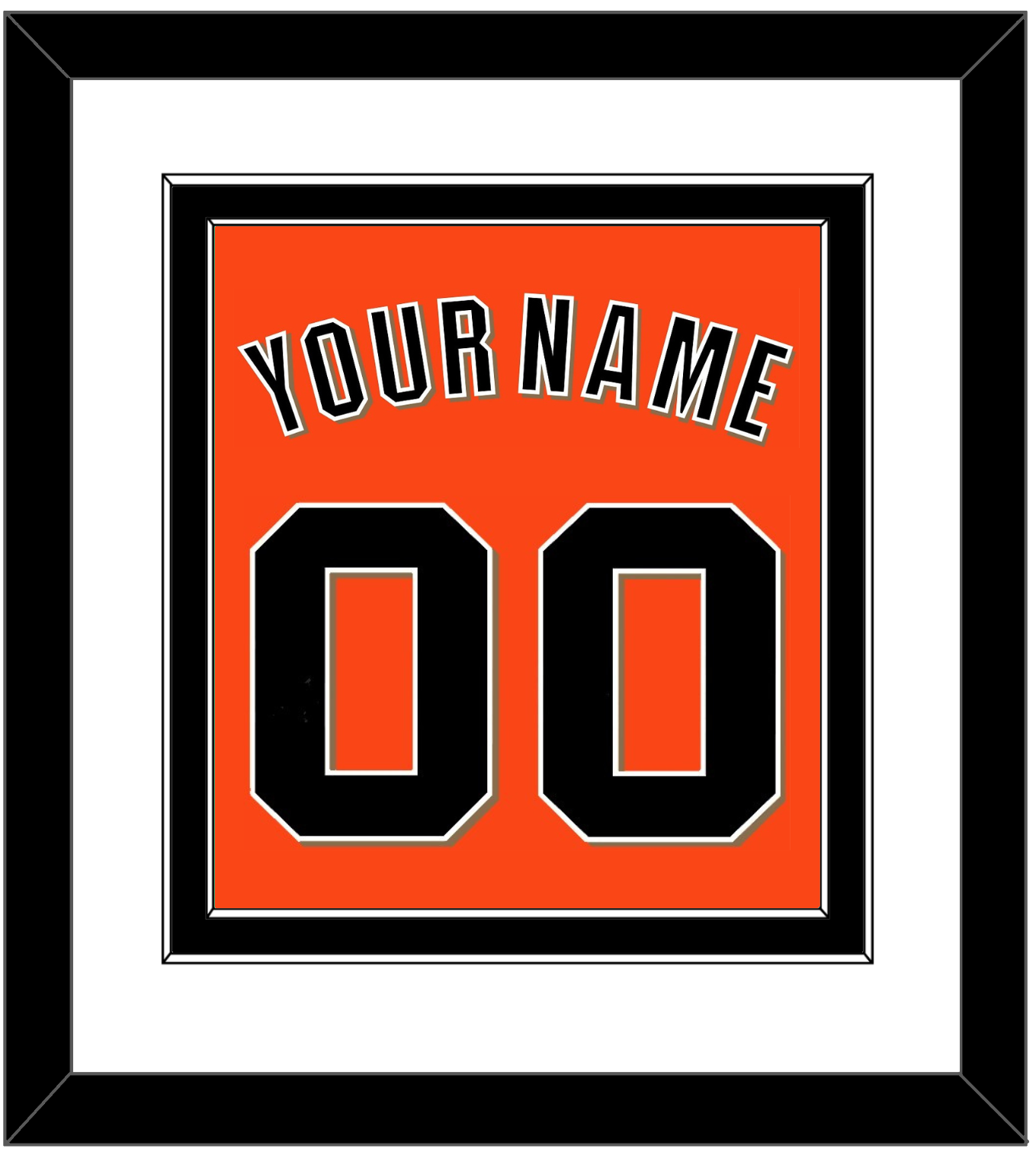 San Francisco Name & Number - Alternate Orange - Signature Tier 1