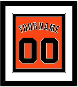 San Francisco Name & Number - Alternate Orange - Double Mat 1