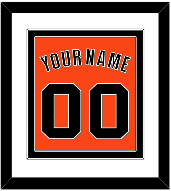 San Francisco Name & Number - Alternate Orange - Double Mat 1