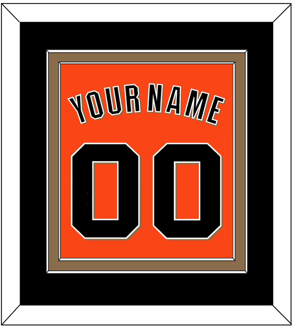 San Francisco Name & Number - Alternate Orange - Double Mat 2