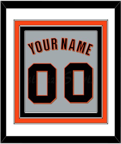 San Francisco Name & Number - Road Gray (2022-2023) - Premier Tier 1