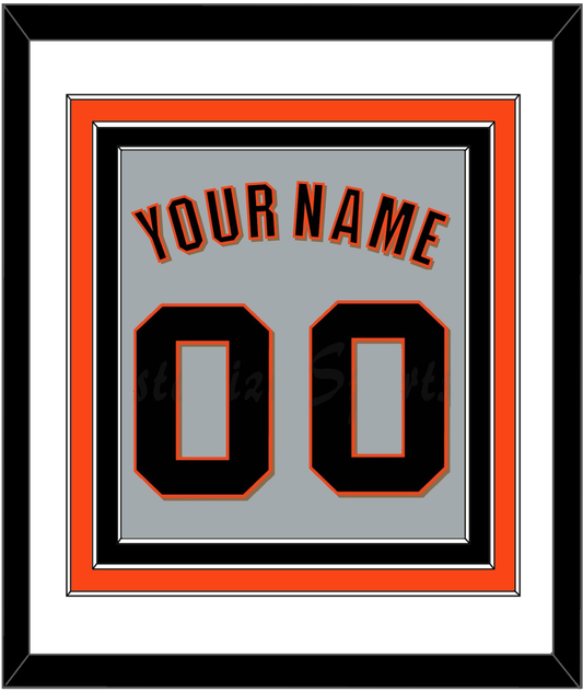 San Francisco Name & Number - Road Gray (2010-2021) - Premier Tier 1