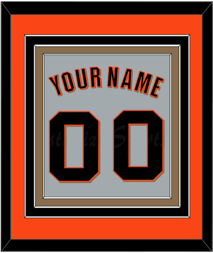 San Francisco Name & Number - Road Gray (2022-2023) - Premier Tier 2